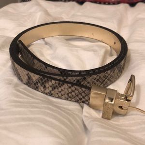 Snake skin and gold Michael Kors belt